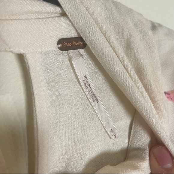 FREE PEOPLE Gemma Floral Tunic Minidress in Ivory - Picture 10 of 12